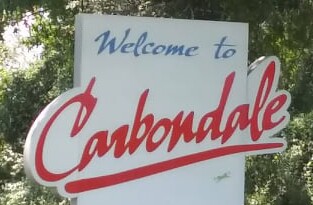 Welcome to Carbondale sign on Rt 13.